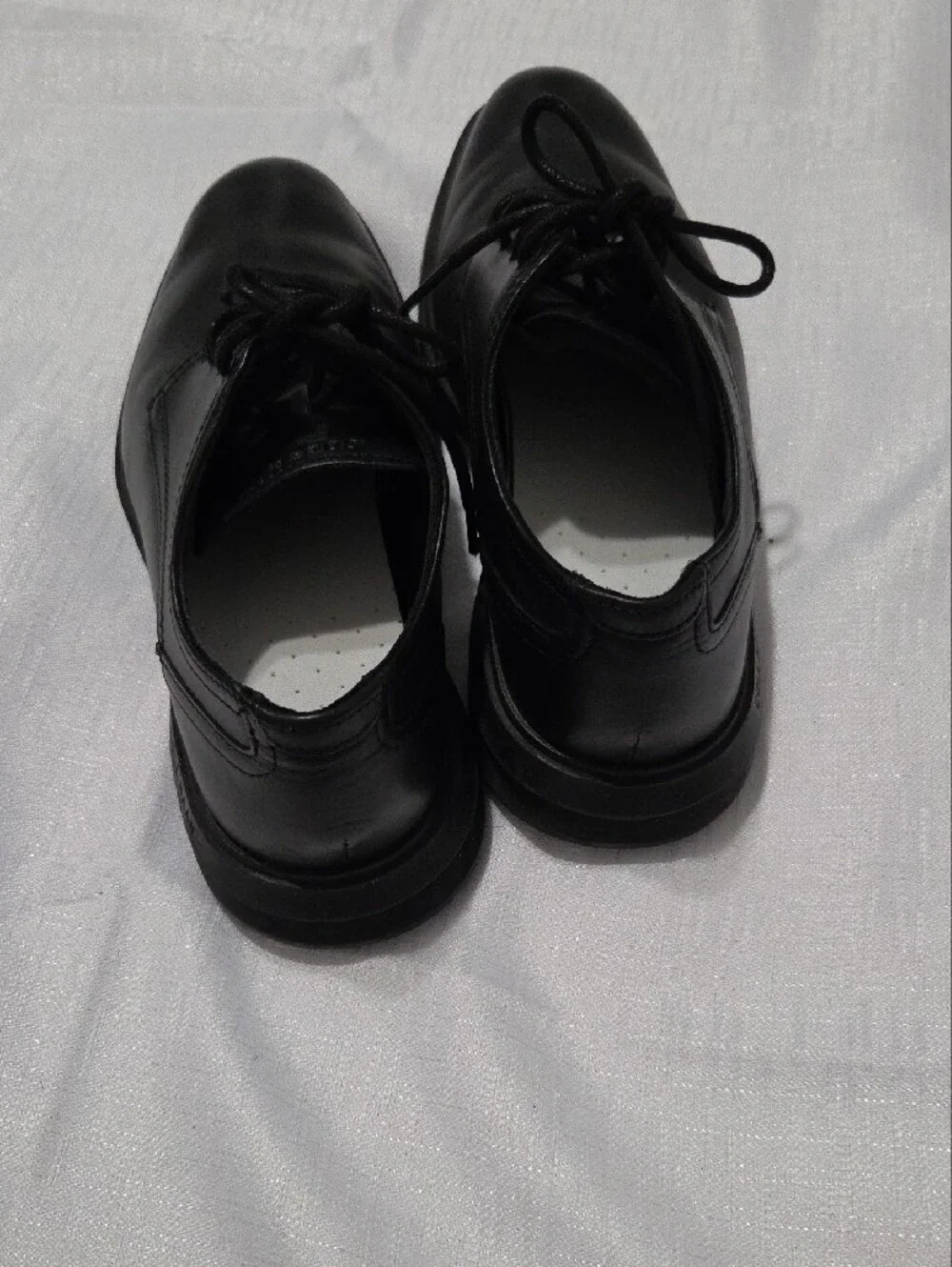 Cole Haan Black Leather Lace-Up Oxfords